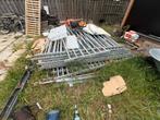 Hekken gegalvaniseerd staal, Tuin en Terras, Tuinhekken en Hekwerk, Ophalen, Gebruikt, IJzer