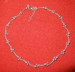 Choker ketting handgemaakt Malta zilver-kleur 35+4 cm, Overige materialen, Verstelbaar, Nieuw, Ophalen of Verzenden