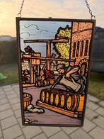 Glas in lood, Minder dan 80 cm, Ophalen of Verzenden, Zo goed als nieuw, Glasplaat