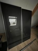 Ikea pax Ardal schuifdeuren zwart melk glas, 200 cm of meer, Minder dan 25 cm, 50 tot 100 cm, Ophalen of Verzenden