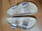 Wit transparante Manolo Blahnik sandalen Birkenstock, Wit, Zo goed als nieuw, Birkenstock, Sandalen of Muiltjes