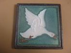 Porceleyne Fles cloisonne tegel Gans, Antiek en Kunst, Antiek | Wandborden en Tegels, Ophalen of Verzenden