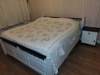 Bed 180x200 met grote kledingkast, Ophalen, Gebruikt, Tweepersoons