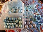 Kerstballen/vlinders/voile blauw ZGAN!, Ophalen, Zo goed als nieuw, Kraal