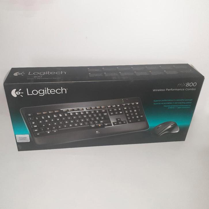 Logitech MX800 Wireless Performance Combo Toetsenbord + Muis, Computers en Software, Toetsenborden, Nieuw, Qwerty, Draadloos, Toetsenbord en muis-set