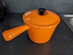 Vintage Franse Le Creuset caquelon, fonduepan, Ophalen of Verzenden, Zo goed als nieuw, Gietijzer, Overige typen