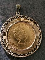 goud tientje wilhelmina 1911 in sierrand, Postzegels en Munten, Ophalen of Verzenden, Koningin Wilhelmina, 10 gulden, Goud