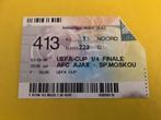 ⚽ Ticket Uefa-Cup Ajax - Spartak Moskou 1997/1998 ⚽, Verzamelen, Ophalen of Verzenden, Zo goed als nieuw, Ajax, Overige typen