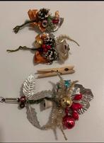 3 antieke oude kerst tafel corsages kerstversiering, Diversen, Kerst, Ophalen of Verzenden, Gebruikt