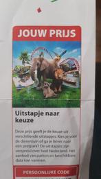 Postcodeloterij uitjes., Drie personen of meer, Ticket of Toegangskaart