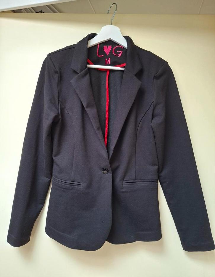 Blazer Lien & Giel maat M, Kleding | Dames, Jasjes, Kostuums en Pakken, Zo goed als nieuw, Jasje, Maat 38/40 (M), Zwart, Ophalen of Verzenden