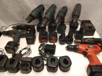 Diverse accu schroefmachine, boormachine laders ,en accu B&D beschikbaar voor biedingen