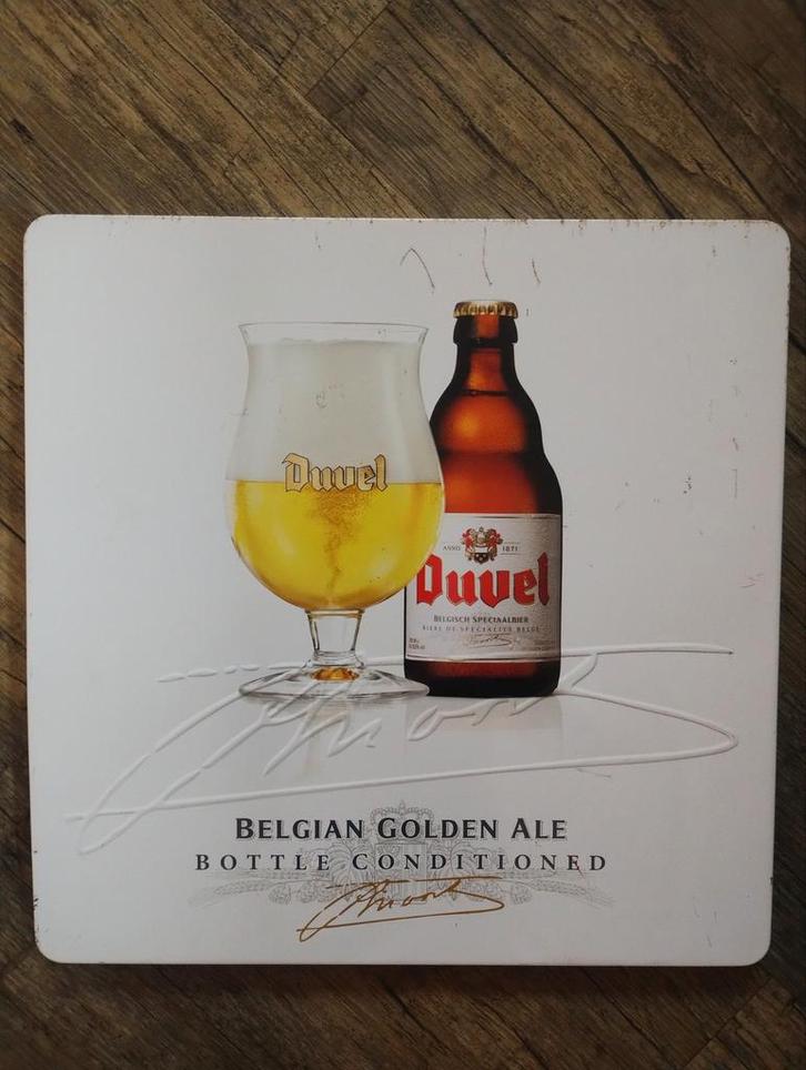 Duvel bier reclamebord, Verzamelen, Biermerken, Gebruikt, Reclamebord, Plaat of Schild, Duvel, Ophalen of Verzenden
