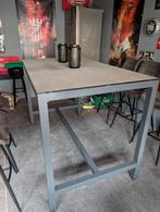 Bartafel met 6 antraciet barstoelen, Ophalen