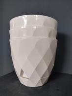 3x Kunststof Bloempotten Kruidvat Ø17.5cm, Kunststof, Gebruikt, Rond, Tuin