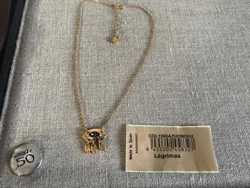 Uno de 50 ketting (45) (99,- = 54,50)(gold )tears. beschikbaar voor biedingen