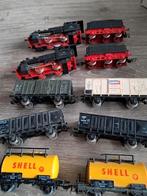 PIKO 2 LOCS EN 6 WAGENTJES, Hobby en Vrije tijd, Modeltreinen | H0, Gelijkstroom, Piko, Ophalen of Verzenden, NS