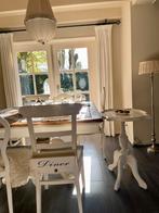 Rivièra Maison Wijntafel / Bijzettafel / Crème, Ophalen, 50 tot 100 cm, 50 tot 100 cm, Zo goed als nieuw