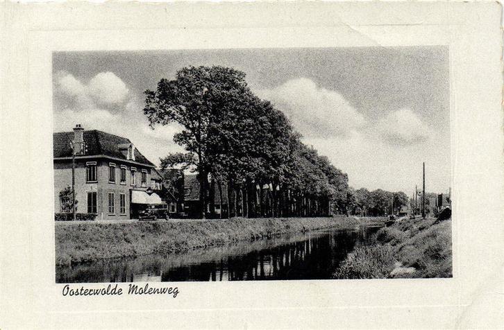Oosterwolde Molenweg - B-keus - gelopen, Verzamelen, Ansichtkaarten | Nederland, Gelopen, Noord-Brabant, 1920 tot 1940, Ophalen of Verzenden