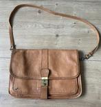 Prachtge lederen schoudertas retro vintage, Ophalen of Verzenden, Zo goed als nieuw, Bruin