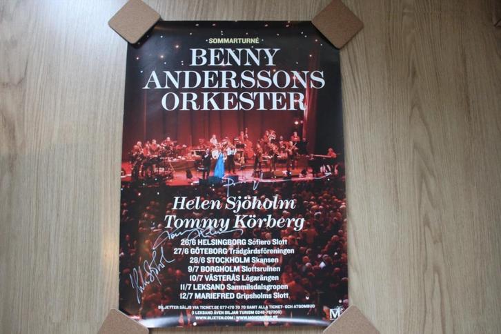 ABBA/ Benny Anderssons Orkest - GESIGNEERDE Poster!!!, Verzamelen, Muziek, Artiesten en Beroemdheden, Nieuw, Poster, Artwork of Schilderij