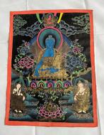 Schitterende Boeddhistische Tangkha, Nepal, antiek origineel, Gebruikt, Ophalen of Verzenden