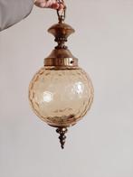 Vintage Hanglamp Massive België Hollywood Regency, Glas, Ophalen of Verzenden, Zo goed als nieuw