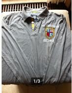 Heren polo elastisch mt M Third Republic grijs, Kleding | Heren, Maat 48/50 (M), Ophalen of Verzenden, Zo goed als nieuw, Third Republic