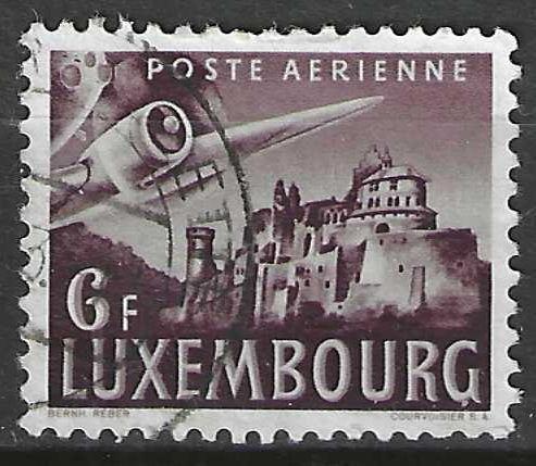 Luxemburg 1946 - Yvert 12PA - Kasteel van Vianden (ST), Postzegels en Munten, Postzegels | Europa | Overig, Gestempeld, Luxemburg