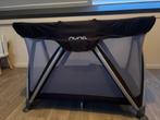Nuna reisbedje - Zwart ZGAN incl. matras en reistas, Ophalen, Zo goed als nieuw, Reisbedje