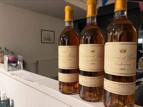 3 x Chateau d’Yquem - 1988,1990,2001 Totaal 298 Parker punte, Verzamelen, Wijnen, Nieuw, Overige typen, Frankrijk, Vol, Ophalen of Verzenden