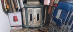 Antieke Emaille  brand kachel zonder binnen pot, Ophalen