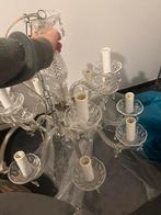 Elegante Kandelaar Hanglamp, Ophalen of Verzenden, Nieuw, Glas