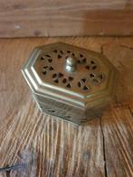Vintage Metalen Potpourri doosje., Minder dan 50 cm, Gebruikt, Minder dan 50 cm, Ophalen of Verzenden