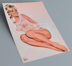 Sexy Retro Aslan Pin up Naakt kunst Deco Poster Print, Antiek en Kunst, Ophalen of Verzenden