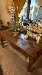 Oude antieke Engelse schrijf eet tafel bureau lades, Ophalen of Verzenden