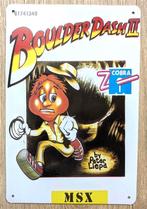 BOULDER DASH II Retro MSX Metalen Wandbord, Spelcomputers en Games, 1 speler, Racen en Vliegen, Nieuw, Ophalen of Verzenden