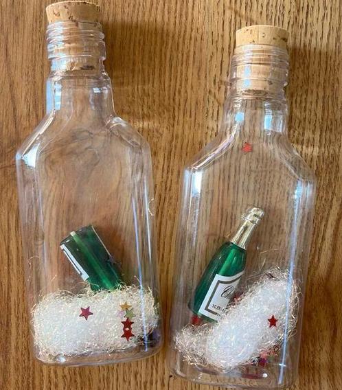 Flessenpost message in a bottle uitnodiging, Hobby en Vrije tijd, Feestartikelen, Gebruikt, Feestartikel, Geboorte of Huwelijk