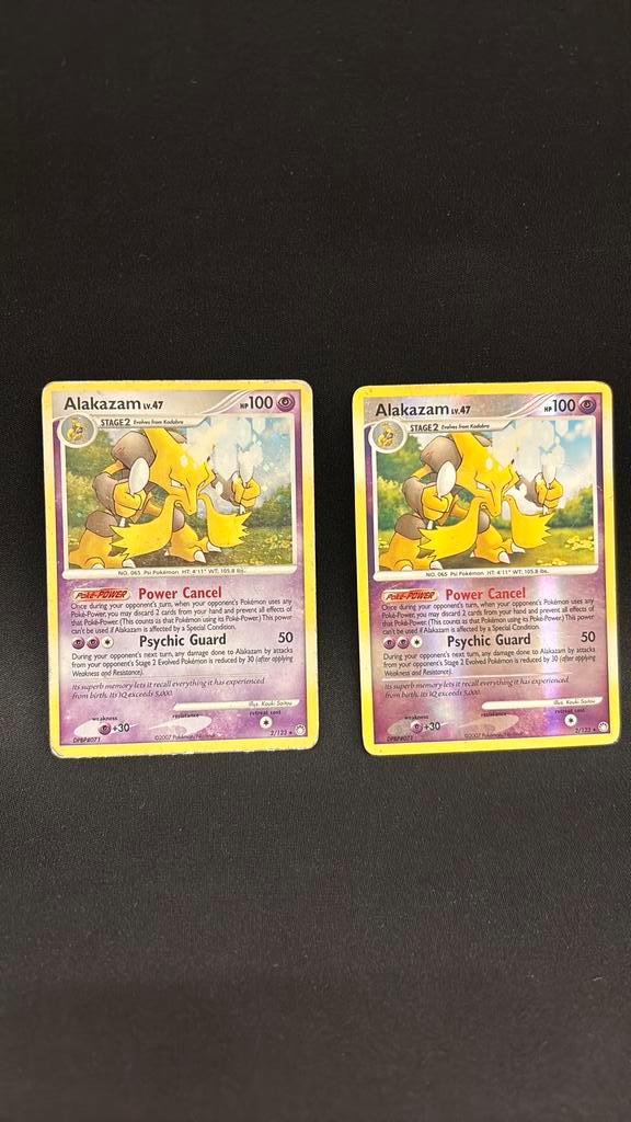 Alakazam Lv.47 2/123 - HOLO + REVERSE - Mysterious Treasures, Hobby en Vrije tijd, Verzamelkaartspellen | Pokémon, Zo goed als nieuw