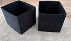IKEA opbergmanden zwart, Huis en Inrichting, Woonaccessoires | Schalen en Manden, Ophalen, Gebruikt, Vierkant, Mand