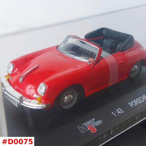 Porsche 356B 1959 Cabrio red rood High Speed 1:43 Nieuw OVP, Hobby en Vrije tijd, Modelauto's | 1:43, Nieuw, Auto, Overige merken