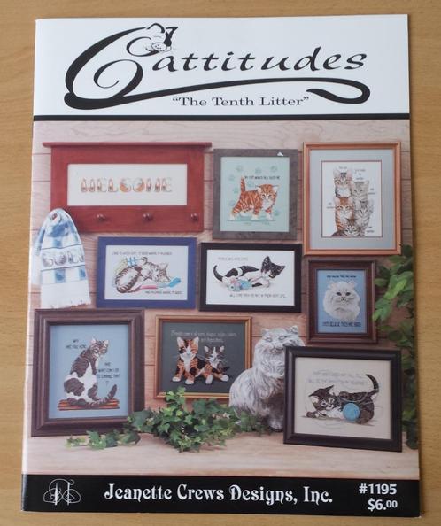 Cattitudes Patronen - The Tenth Litter - 1999, Hobby en Vrije tijd, Borduren en Borduurmachines, Gebruikt, Patroon, Handborduren