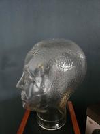 Vintage glazen hoofd, Ophalen, Zo goed als nieuw