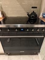 SMEG Inductiefornuis 90cm - Rotisserie, Ophalen, Hete lucht, 60 cm of meer, Zo goed als nieuw