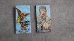 twee religieuze wandplaatjes van keramiek, Verzamelen, Ophalen of Verzenden, Gebruikt
