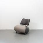 1x Leolux Pallone Fauteuil Donker-/Lichtgrijs/Bruin - Chroom, Niet ingevuld, Niet ingevuld, 75 tot 100 cm, Ophalen of Verzenden