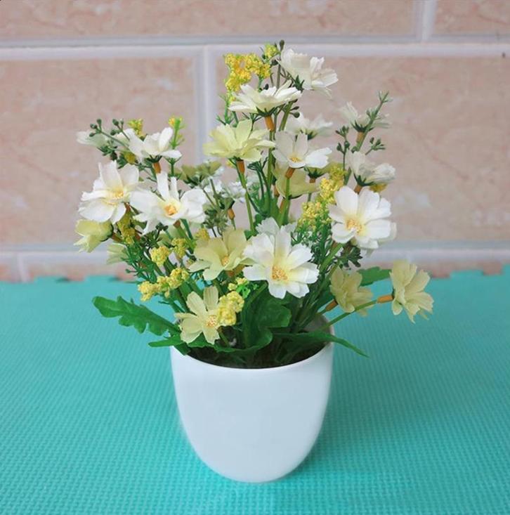 Kunst Chrysanten Met Pot Bloemen Planten Sier Nep Decoratie, Huis en Inrichting, Woonaccessoires | Kunstplanten en Kunstbloemen