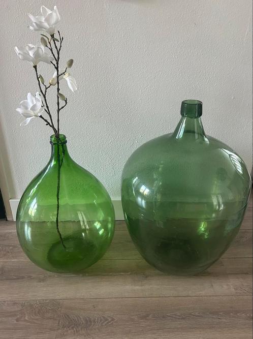 2 Grote authentieke Franse Gistflessen, Antiek en Kunst, Curiosa en Brocante, Ophalen of Verzenden