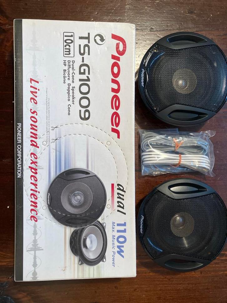 Pioneer TS-G1009 Speakerset - 110w nieuw!, Audio, Tv en Foto, Luidsprekers, Nieuw, Front, Rear of Stereo speakers, 60 tot 120 watt