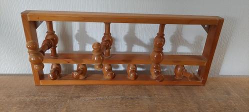 Oide vintage kapstok hout met uitklapbare haken, Huis en Inrichting, Woonaccessoires | Kapstokken, Gebruikt, Wandkapstok, Minder dan 100 cm
